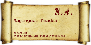 Maginyecz Amadea névjegykártya